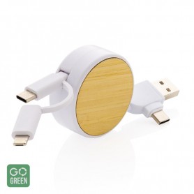 Cablu incarcare retractabil, 3 in 1