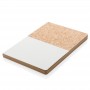 Notebook A5 ECO, din pluta si hartie reciclata, alb