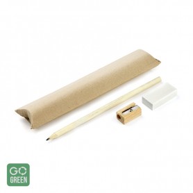 Set Eko etui, creion, guma de sters, ascutitoare