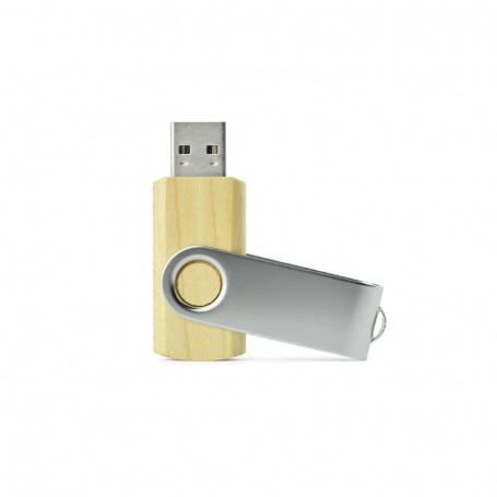 Stick USB din lemn deschis, sustenabil