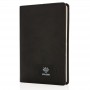 Notebook A5 cu logo iluminat, neagra