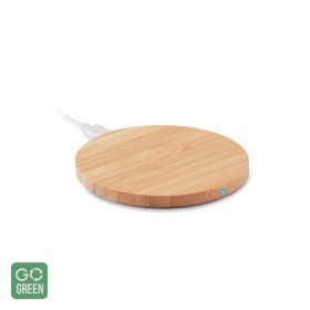 Incarcator wireless RUNDO, din bambus, maro