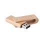 USB in carcasa de bambus si capat din carbon, 16GB, personalizat