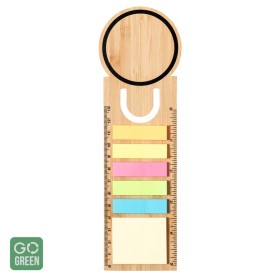 Semn de carte si rigla din bambus, TECIN