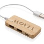 Hub USB TYPE C, din bambus, personalizabil