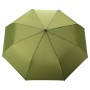 Umbrela Impact RPET automata, cu maner bambus, verde, deschisa
