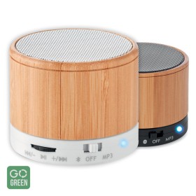 Boxa bluetooth in carcasa din bambus, ROUND BAMBOO Boxa bluetooth in carcasa din bambus, ROUND BAMBOO