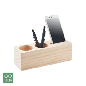 Suport din lemn pentru pix si telefon, THILA