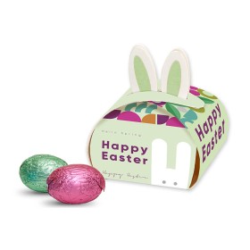 Oua de ciocolata in cutie personalizata, HAPPY EASTER