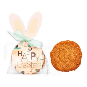 Fursecuri din ovaz cu susan, in cutie personalizata iepuras Fursecuri din ovaz cu susan, in cutie personalizata iepuras
