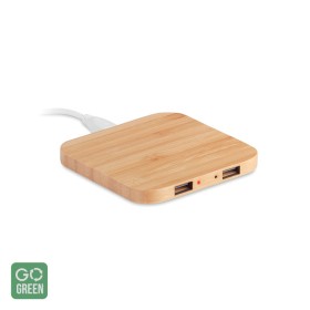 Incarcator wireless Cuadro, din bambus