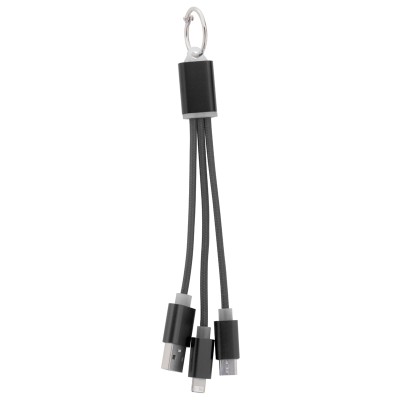 Cabluri de incarcare USB, tip breloc, negru