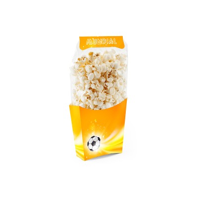 Popcorn cu sare in ambalaj personalizat