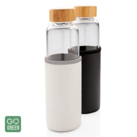 Flacon sticla cu manson PU texturat