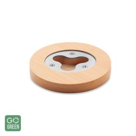 Suport pahar (coaster) din bambus cu desfacator sticle