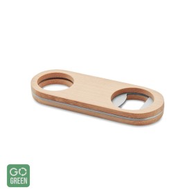 Desfacator sticle, din inox cu suprafata de bambus