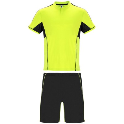 Set sportiv unisex cu o combinatie de trei tesaturi