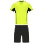 Set sportiv unisex cu o combinatie de trei tesaturi