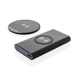 Set baterie externa si incarcator wireless Set Powerbank Si Incarcator Wireless