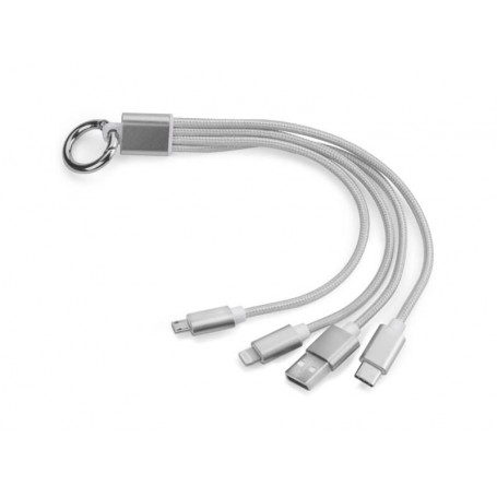 Cablu USB TAUS 3 in 1, gri