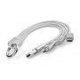 Cablu USB TAUS 3 in 1, gri, markgifts