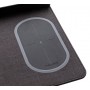Mousepad cu incarcare wireless 5W, suport telefon si pixuri, negru, markgifts